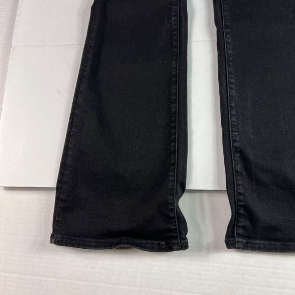 American Eagle Jeans Womens 29x30* Low Rise Skinny Kick Boot Black Denim Tag 4 R - Picture 6 of 16